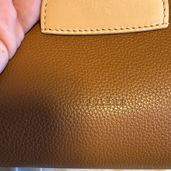 Elegant Polene numero Un Tan Leather Women's Bag - Picture 3 of 8